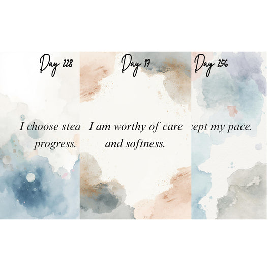 365 Days of Enough – Gentle Daily Affirmations for Self-Worth, Healing & Inner Peace (Digital PDF)